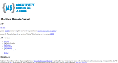Desktop Screenshot of mathieusavard.info