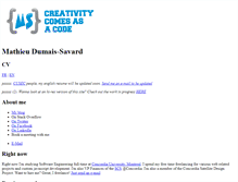 Tablet Screenshot of mathieusavard.info